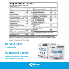 Klean Sport Pack omega-3 from fish oil