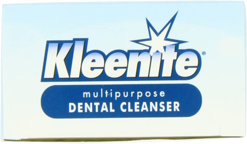 Retainer being cleaned with Kleenite solution