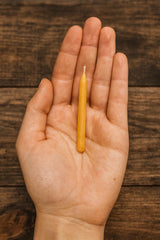 Kline Meditation Beeswax Candles mini size close view for intimate spaces.