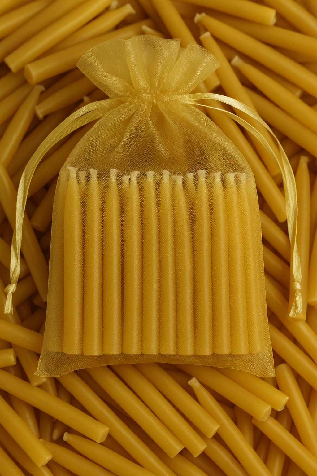 Kline Meditation Beeswax Candles burn time shown, supporting a 20-minute session.