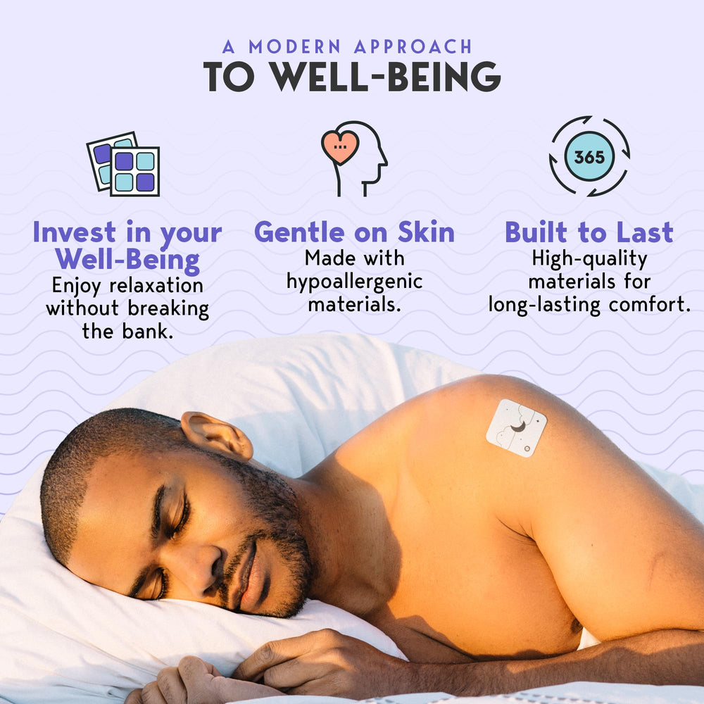 Peel, Stick & Sleep iconography depicting patch usage