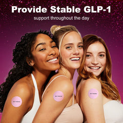 Patch applied to skin demonstrating needle-free delivery