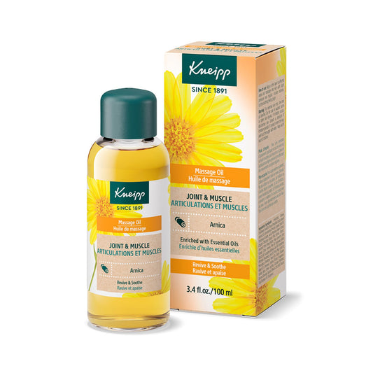 Kneipp Arnica Joint & Muscle Massage Oil bottle and packaging
