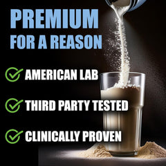 Hydrolyzed collagen peptides dissolving in water