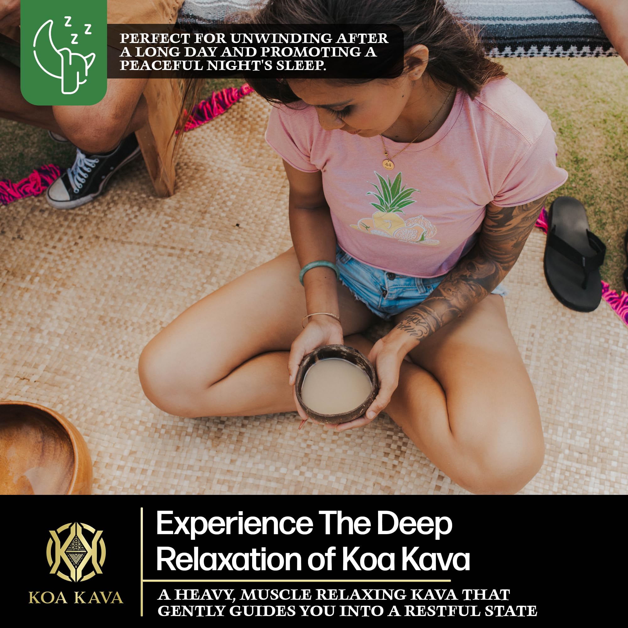Koa Kava lateral roots aged four to six years visible