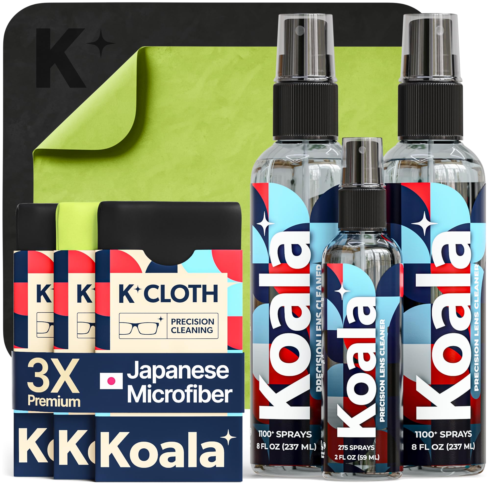Koala Eyeglass Lens Cleaner Kit – 8oz spray bottle front view