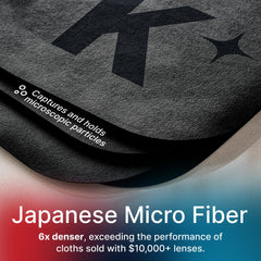Cloth cleaning eyeglasses lenses
