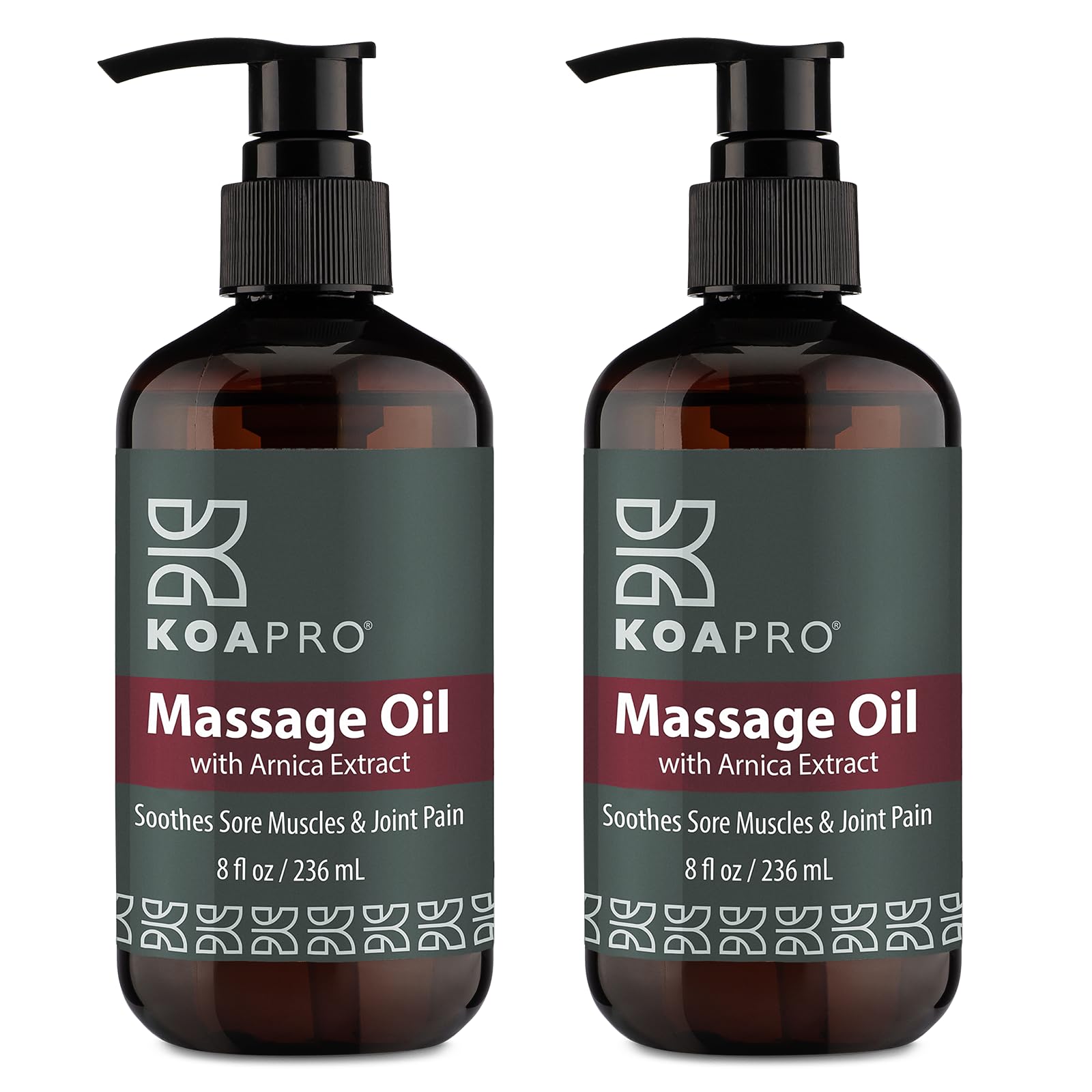 KOAPro Massage Oil 2-Pack lavender bottle