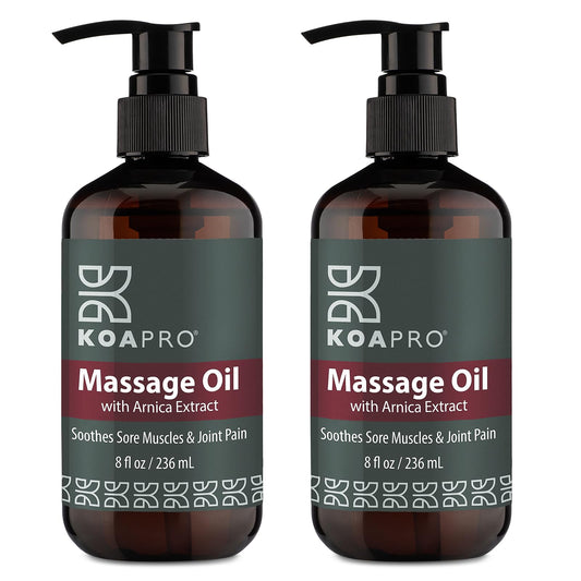 KOAPro Massage Oil 2-Pack lavender bottle