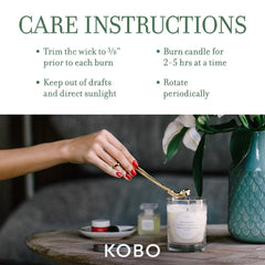 Hand-poured KOBO Catalan Calendula candle made in New York
