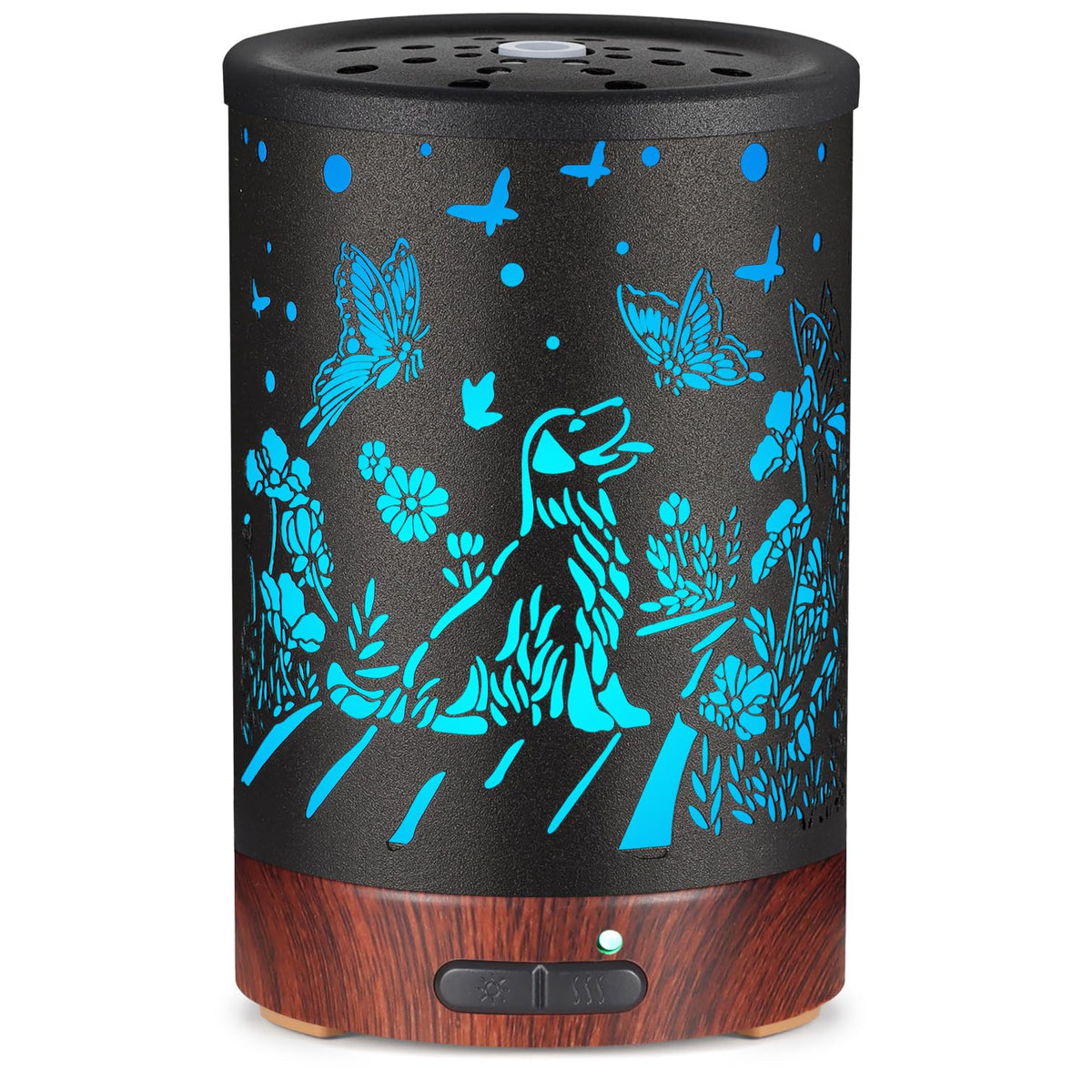 Kobodon metal essential oil diffuser - side view