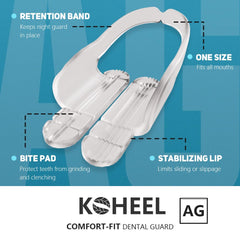 KOHEEL adjustable sizing options for mouth guard