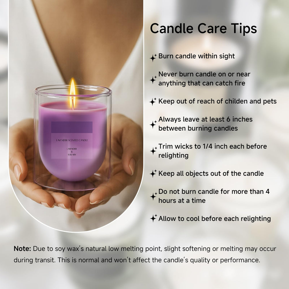 KOIMYSA Lavender Candle office desk setup boosts focus and mood.