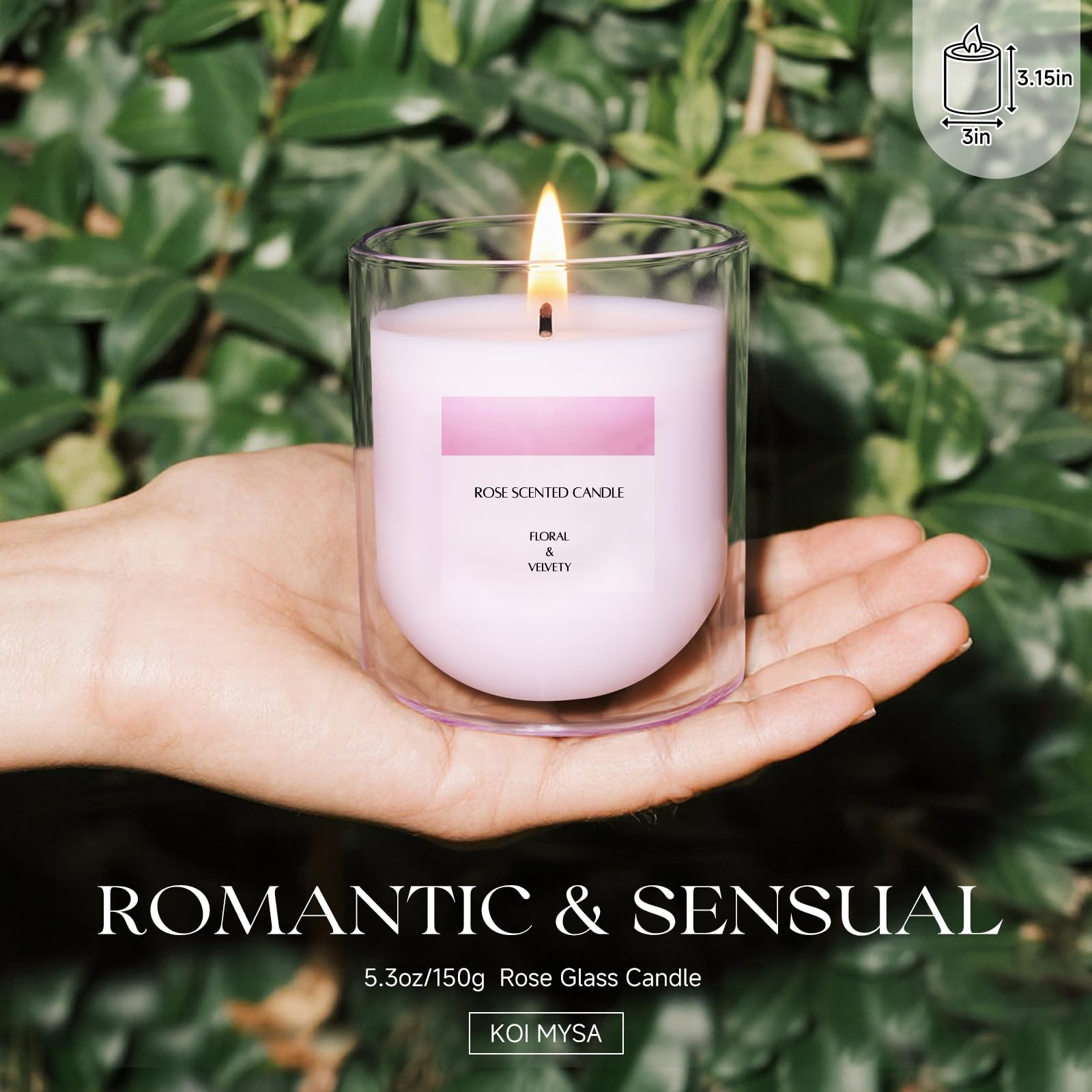 KOIMYSA Rose Scented Candle defines dining ambience for intimate meals