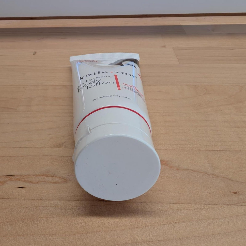 Kojie San supports smoother skin on arms and legs.