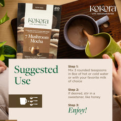 Kokora 7 Mushroom Mocha 120g packaging