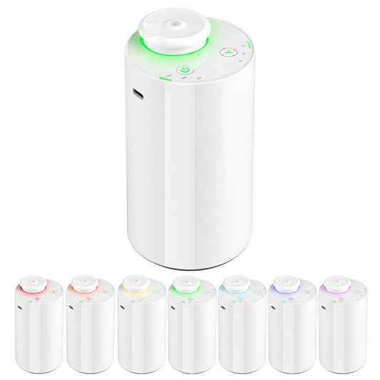 KONCHILE Waterless Essential Oil Diffuser - white, front view