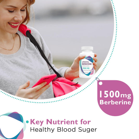 KoNefancy Liposomal Berberine 1500mg bottle back