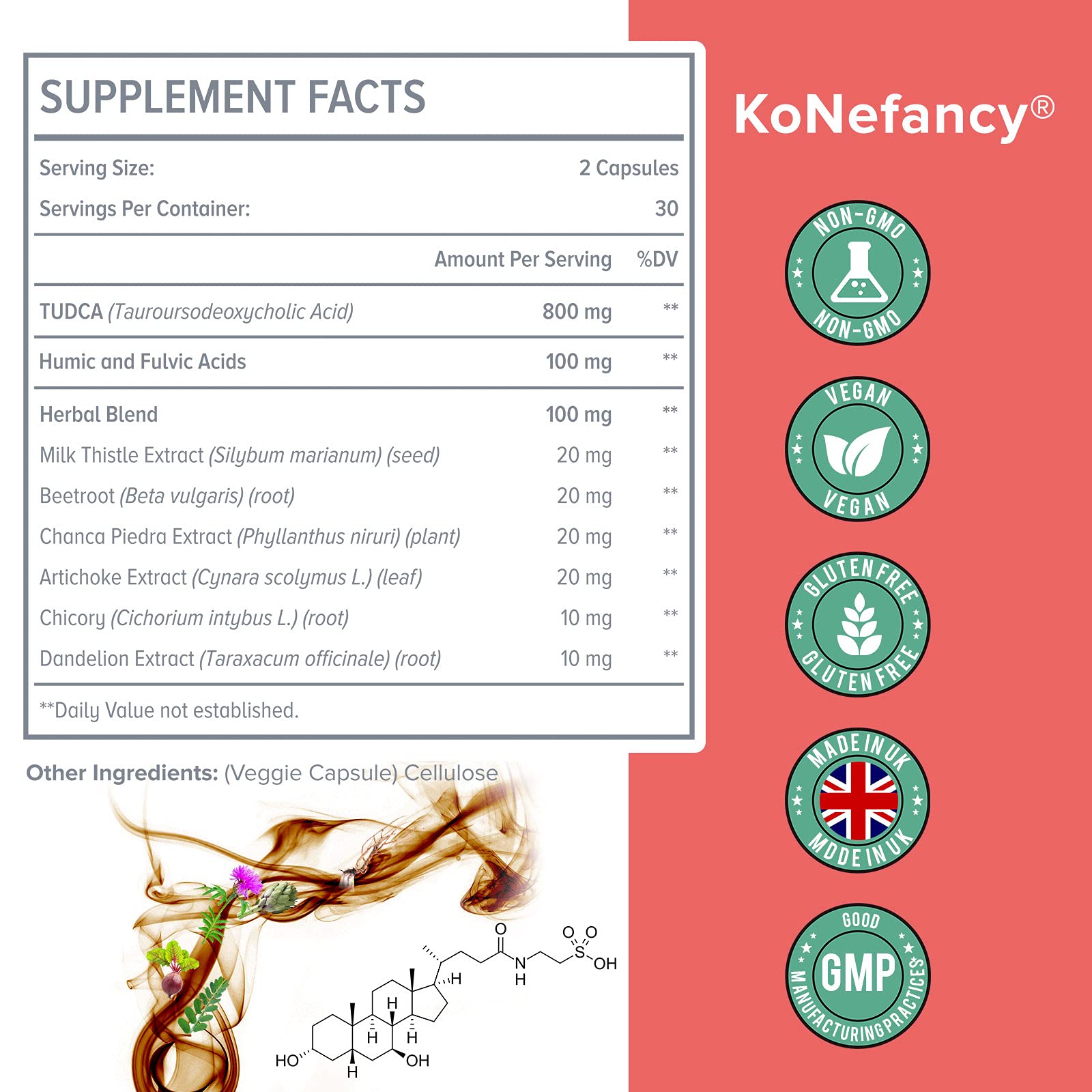 Herbal blend of Milk Thistle, Artichoke, Dandelion, Chanca Piedra, Beetroot and Chicory