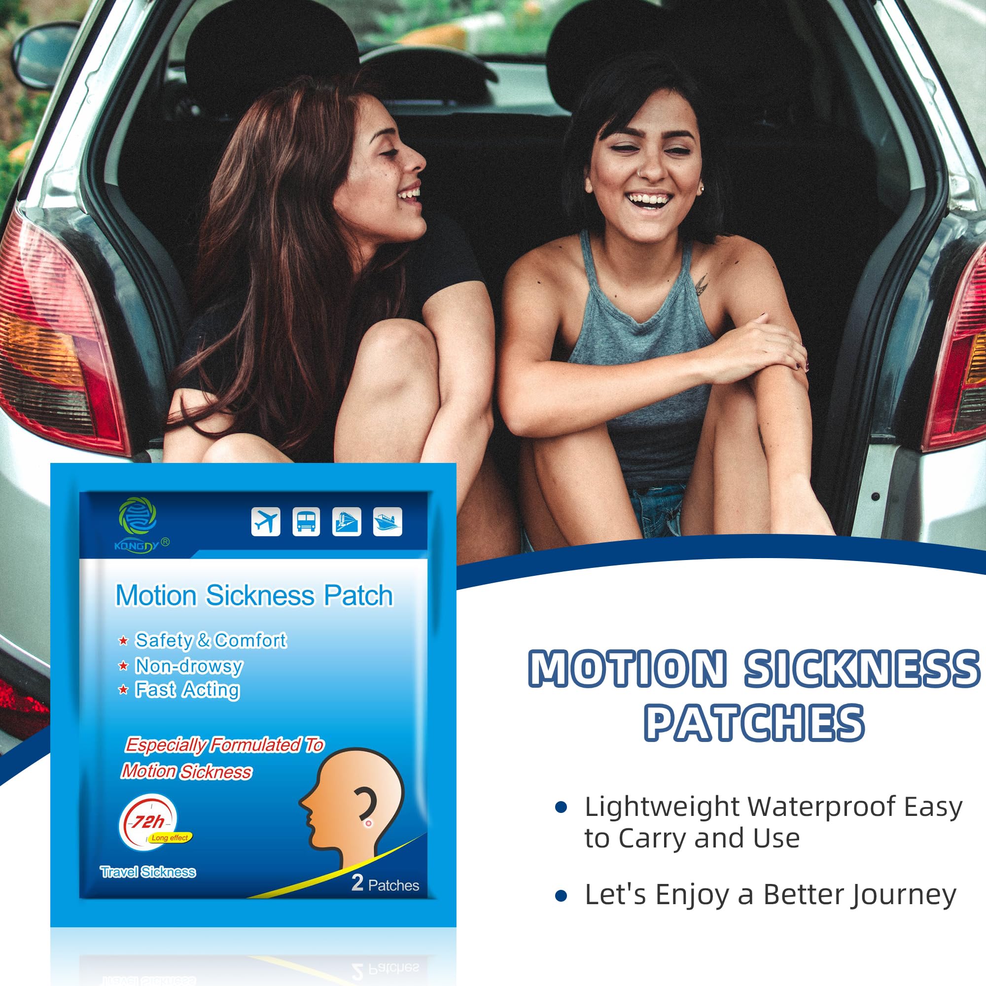 KONGDY patches suitable for kids and adults during travel.