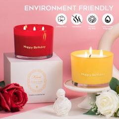 Relaxing rose aromatherapy candle for home, spa, and yoga spaces
