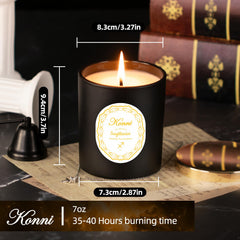 7 oz soy wax candle with Sagittarius astrology design