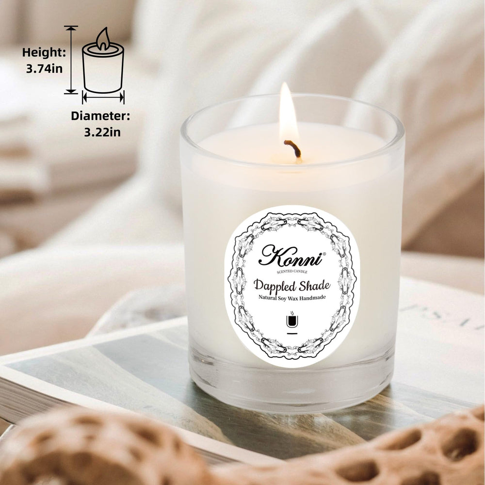 Close-up of natural soy wax and lead-free cotton wick inside jar