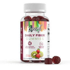 Graphic showing digestive health benefits of Konsyl gummies