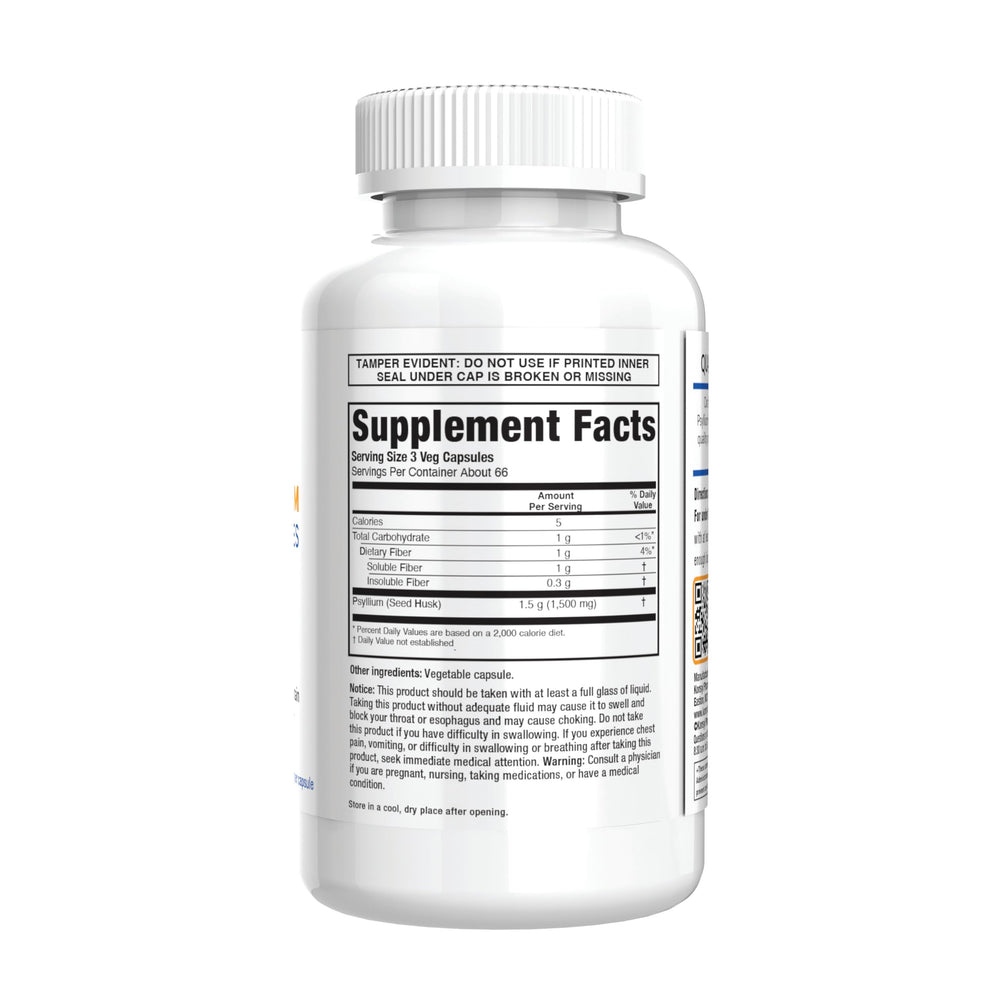 Pack of 2 Konsyl psyllium fiber capsules with 200 capsules total