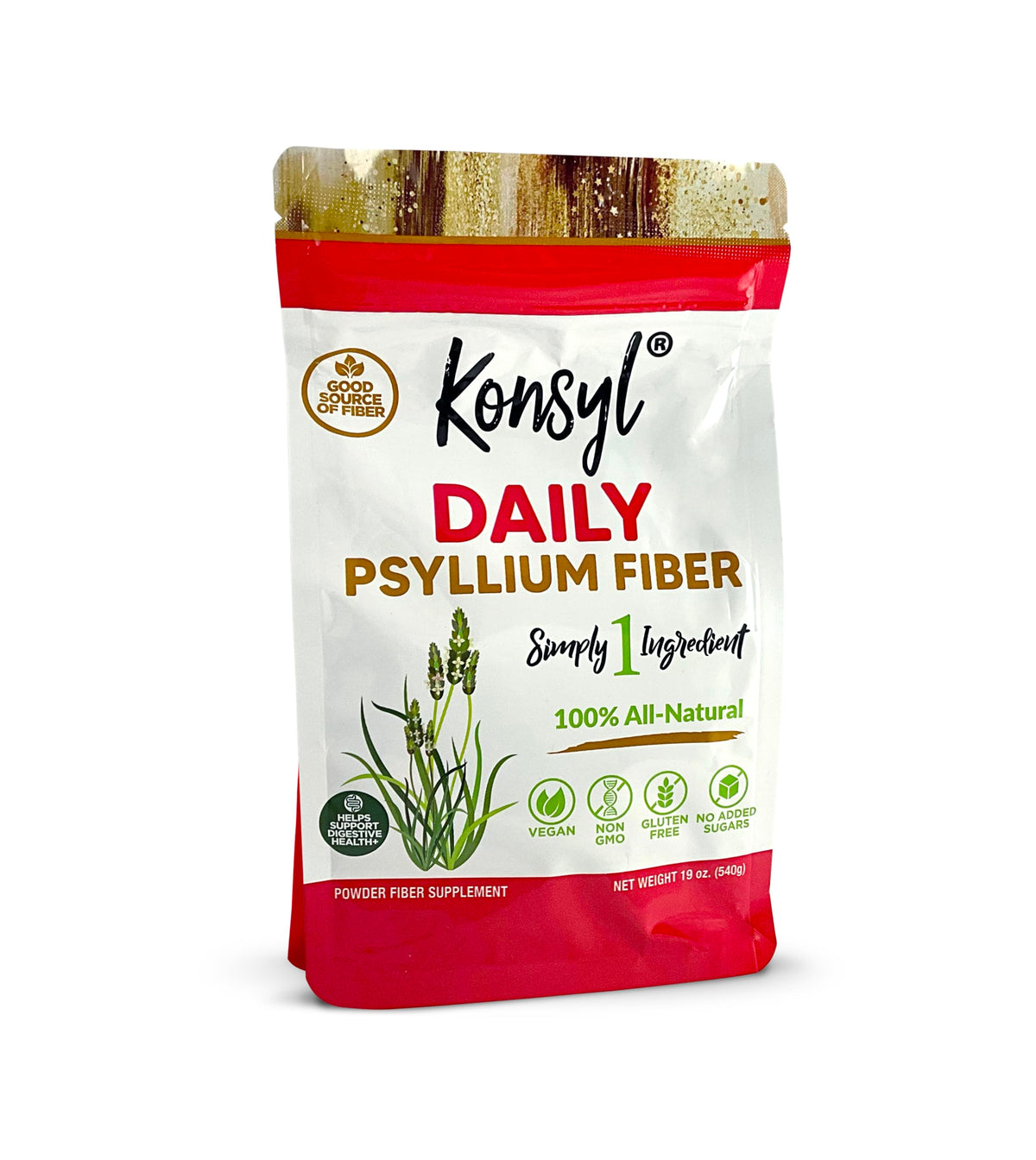 Konsyl Daily Psyllium Fiber Powder 540g hero image