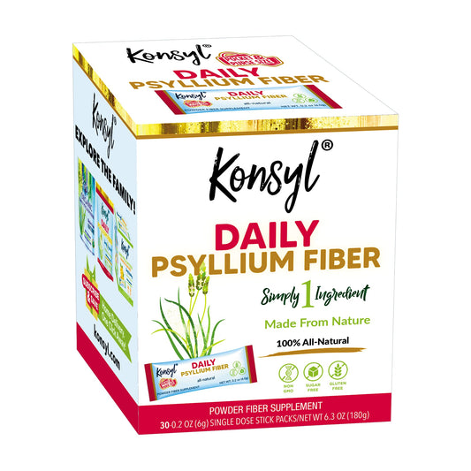 Konsyl Daily Psyllium Fiber Powder Stick Pack front view