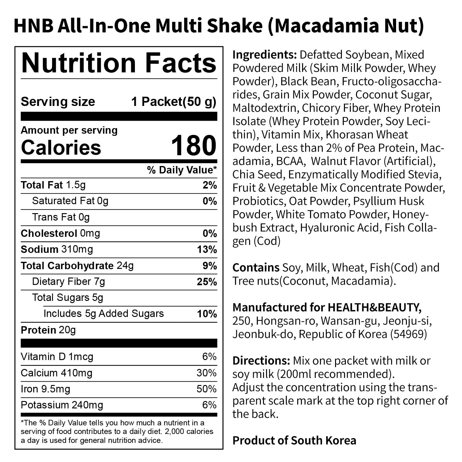 Shake prepared with milk in a glass