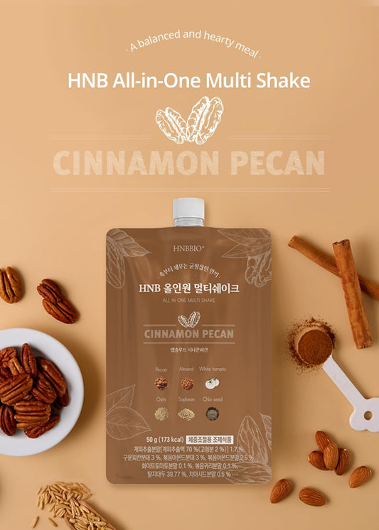 Single 50 g Cinnamon Pecan shake pouch