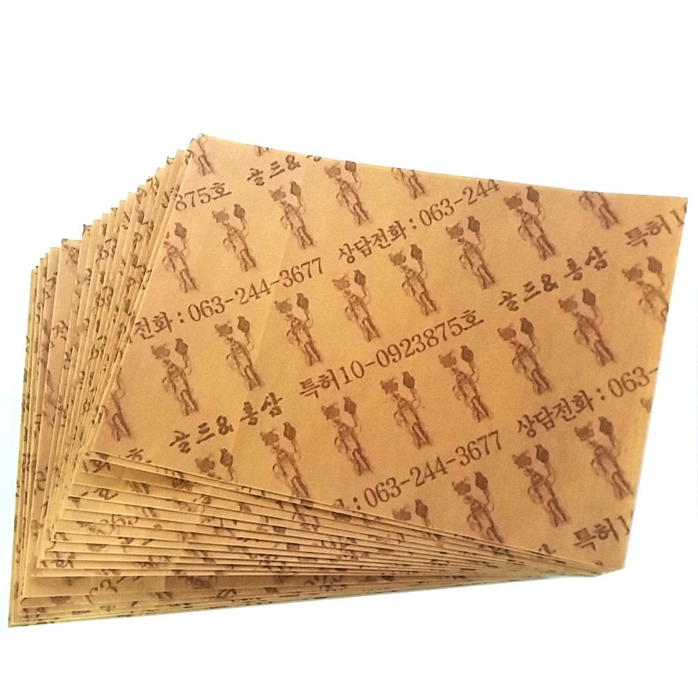Korean Red Ginseng Patch Powerstrips patches applied on skin