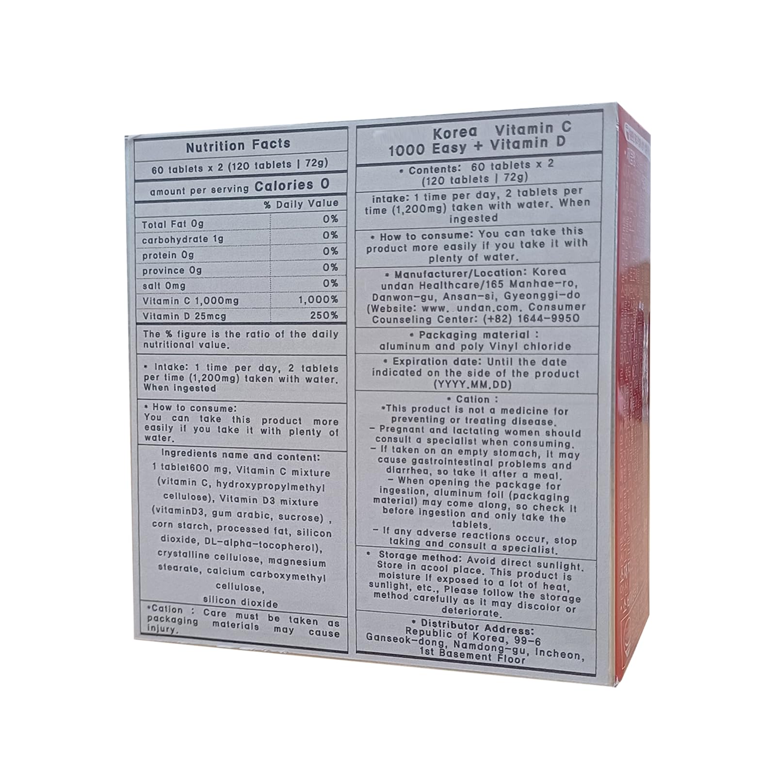 Korean quality vitamin C product trusted for daily use