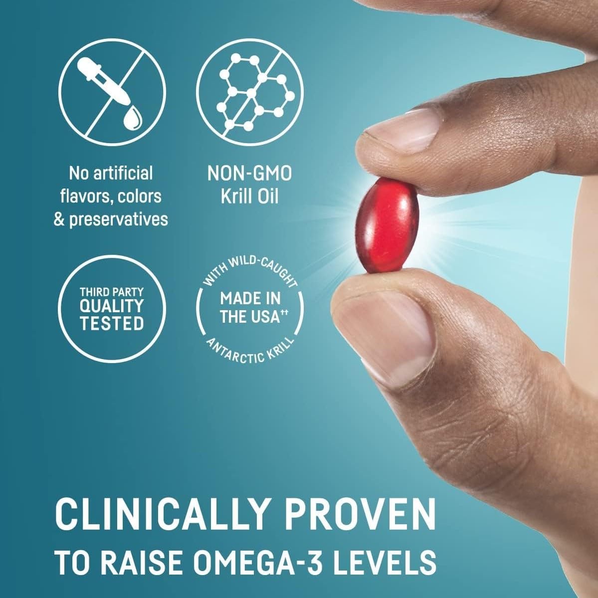 Illustration highlighting EPA and DHA in krill oil