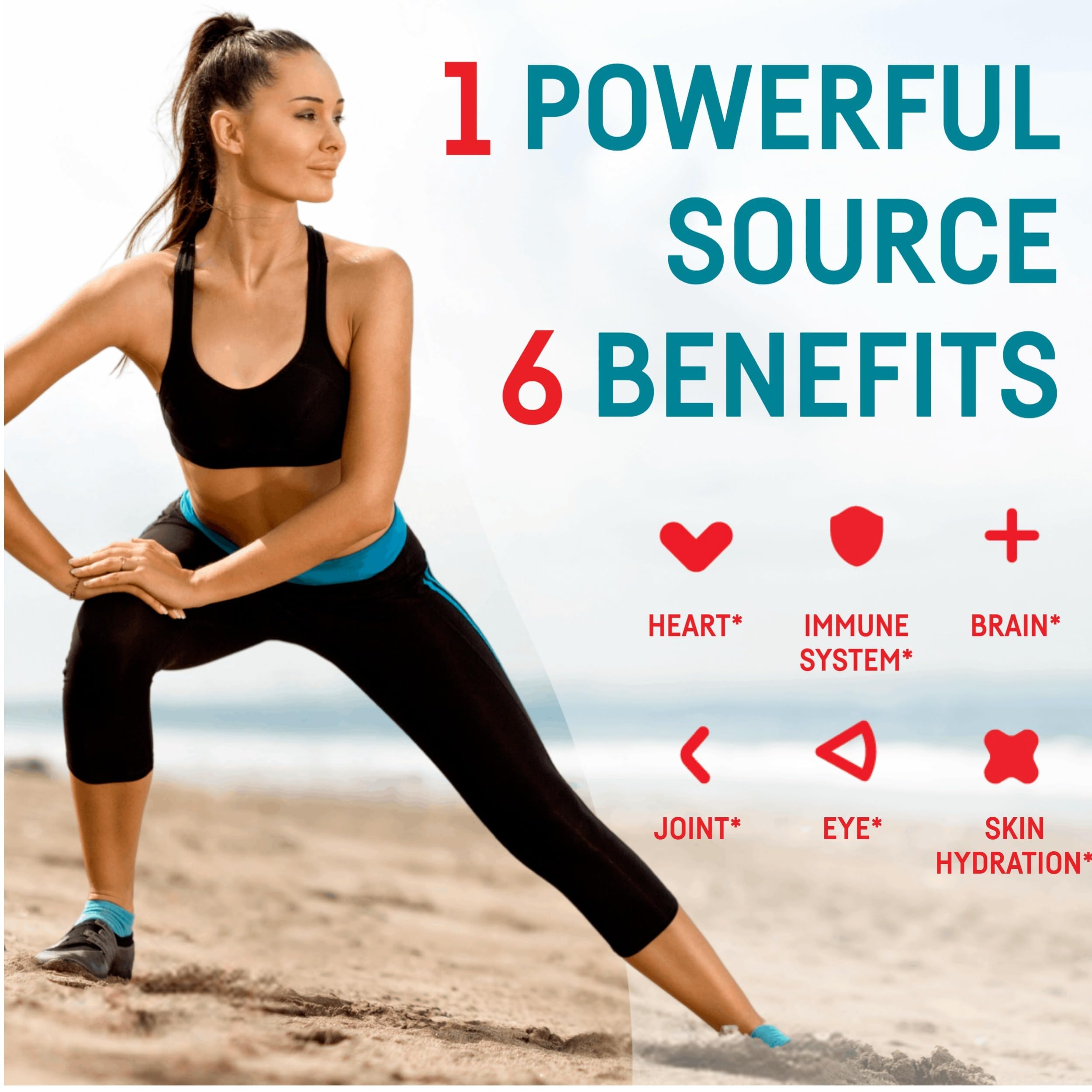 Benefits include heart, immune, joint, brain, skin and eye health