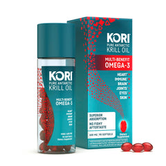 Kori Krill Oil Omega-3 Softgels 400 mg front view