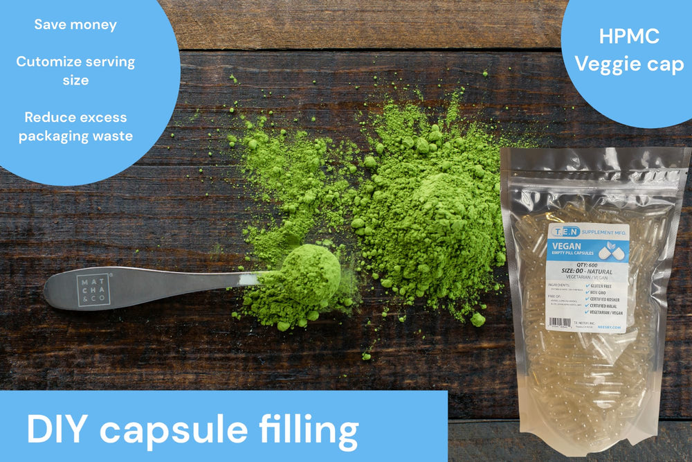 Certified Kosher and Halal vegan capsules