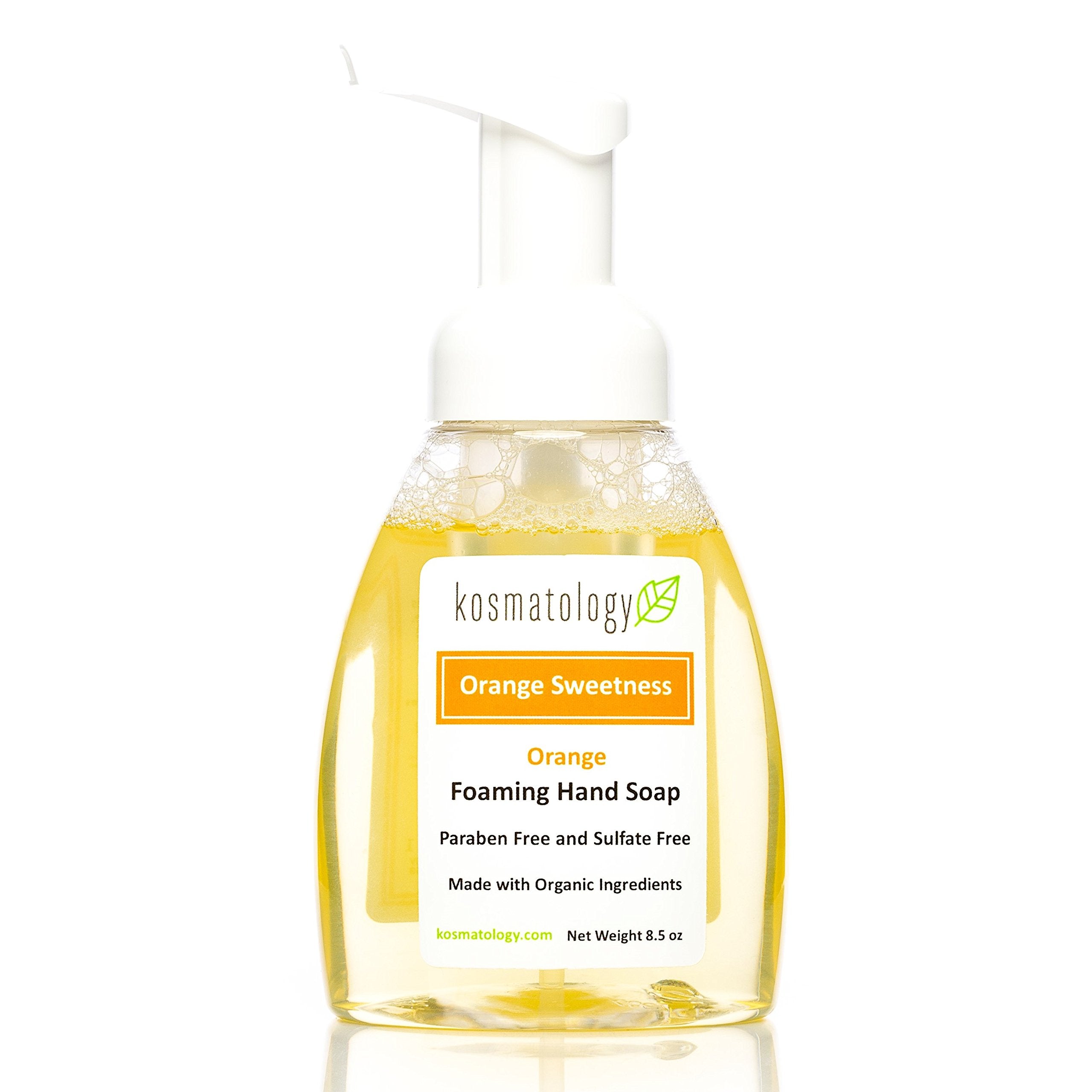 Kosmatology Orange Sweetness bottle front view for daily cleansing with moisturizing feel.