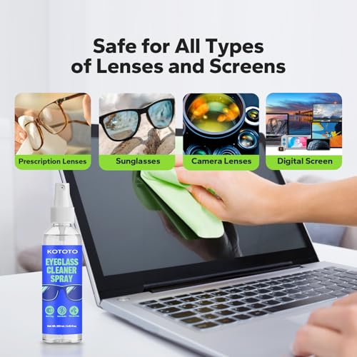 Travel-friendly Kototo Eyeglass Cleaner Spray Kit package