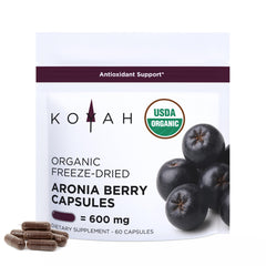 KOYAH Organic Aronia Berry Capsules bottle