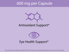 Illustration of eye health benefits from Koyah Maqui Berry Capsules