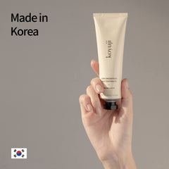 Koyuji toothpaste packaging emphasizing vegan, gluten-free attributes