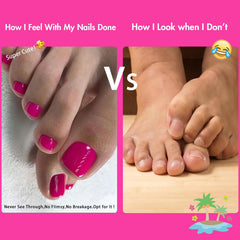 KQueenest summer-ready toe nails offer reusable glam for everyday wear.