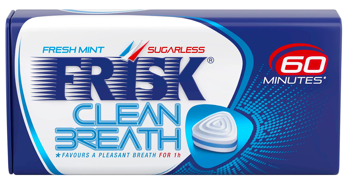 Front view of Kracie Frisk Nine Clean Breath Fresh Mint 35g package