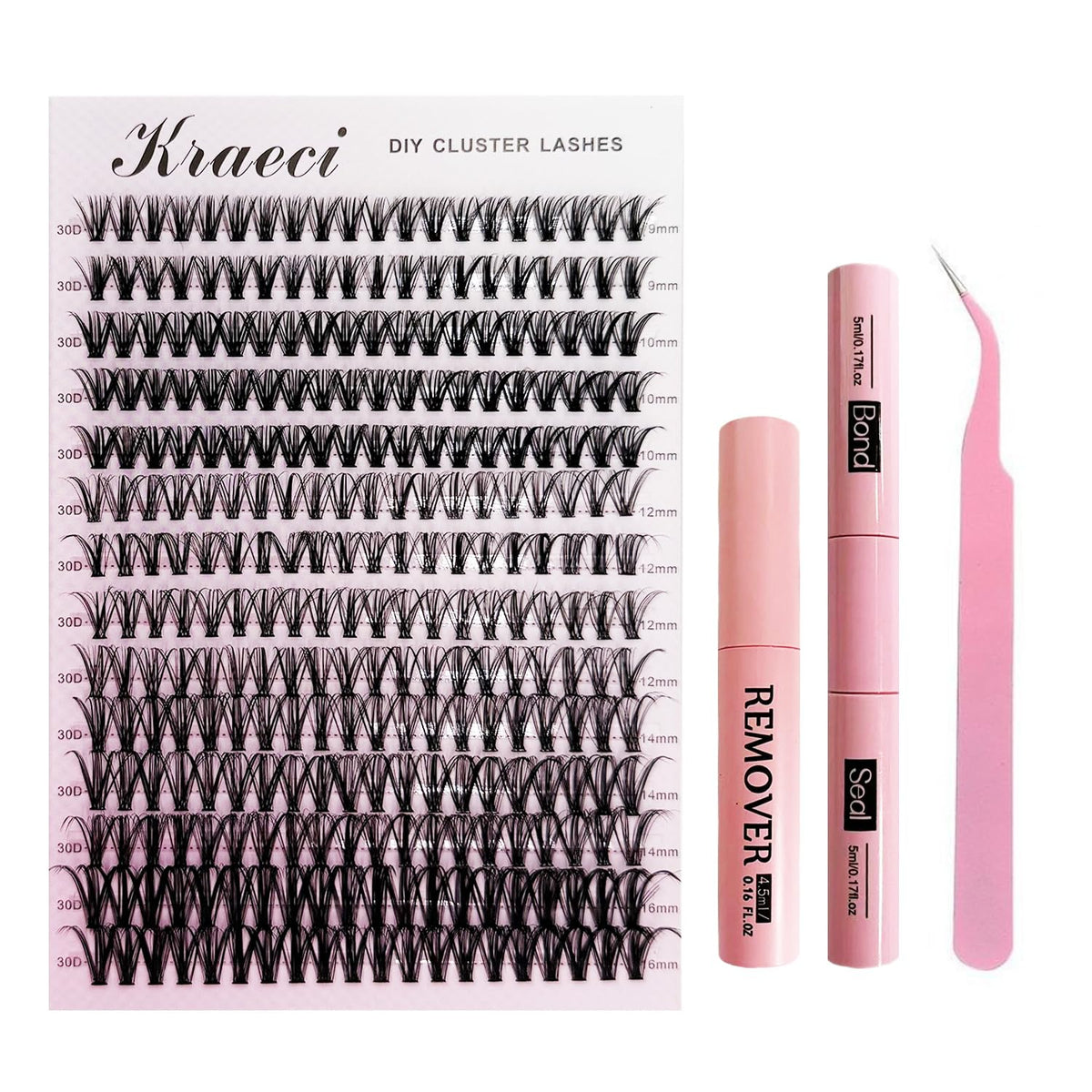 Kraeci Lash Extension Kit all-in-one setup for at-home professional results
