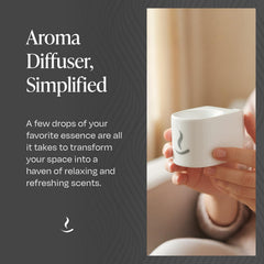 5W low-heat plug-in diffuser in white porcelain