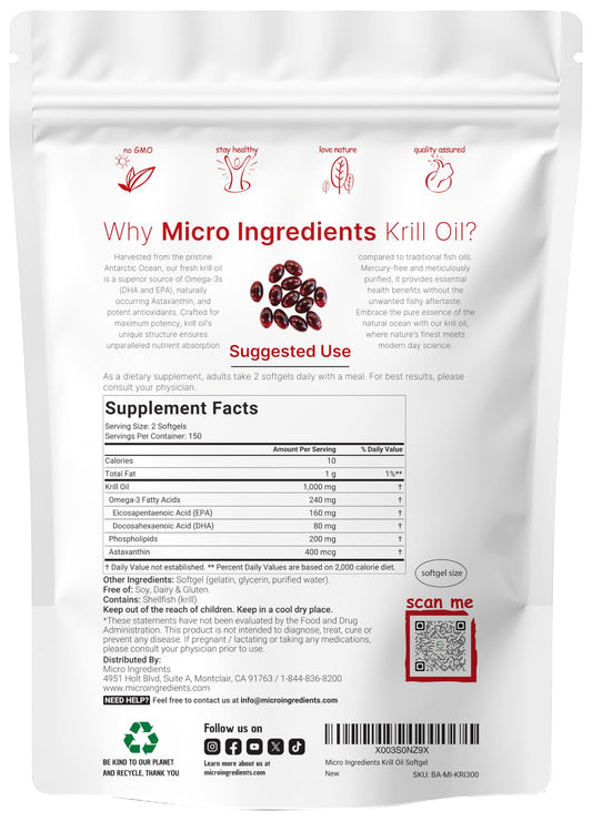 Krill oil 1000mg with EPA & DHA Omega-3 illustration