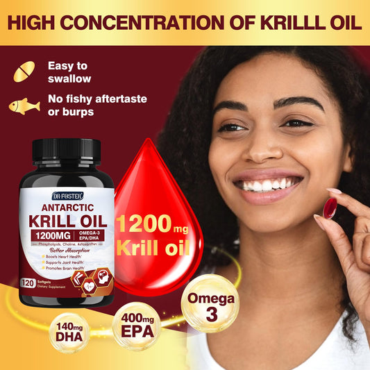 Close up of krill oil softgel capsules